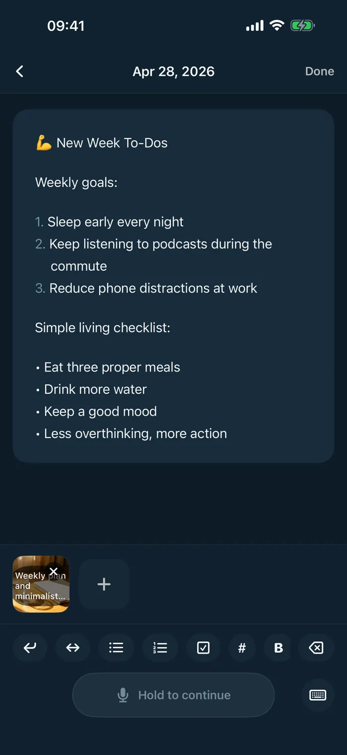 Lockeep dark mode editor screen