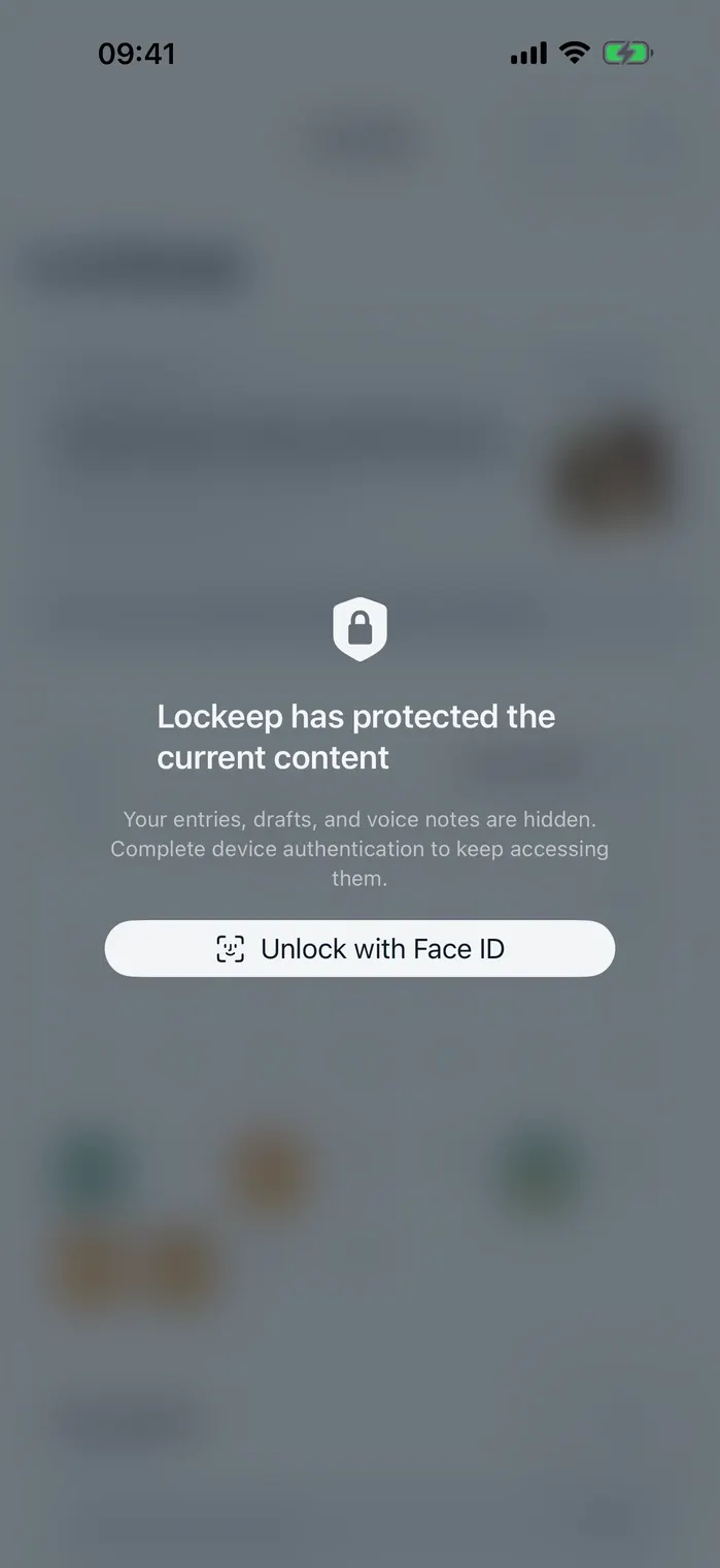 Lockeep privacy lock screen