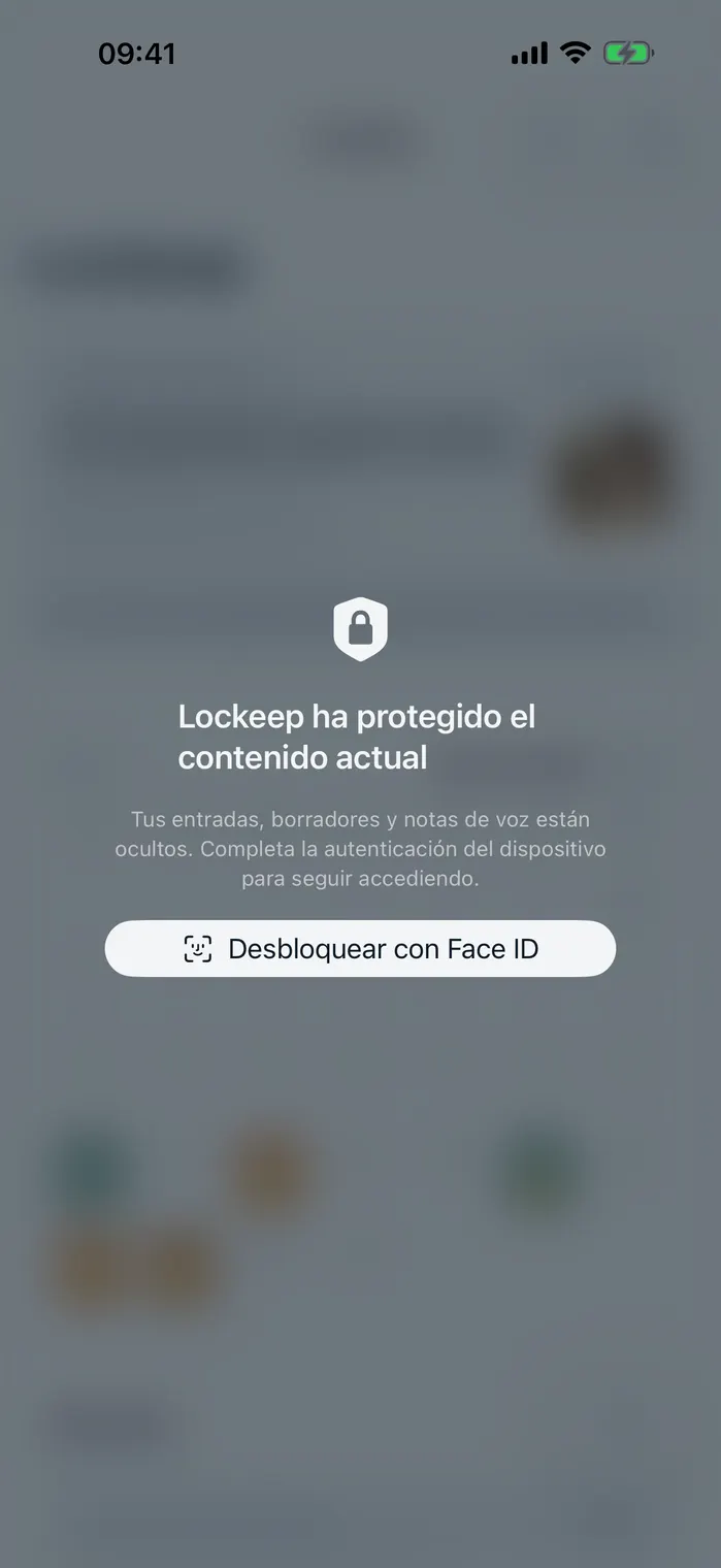 Pantalla de bloqueo de privacidad de Lockeep